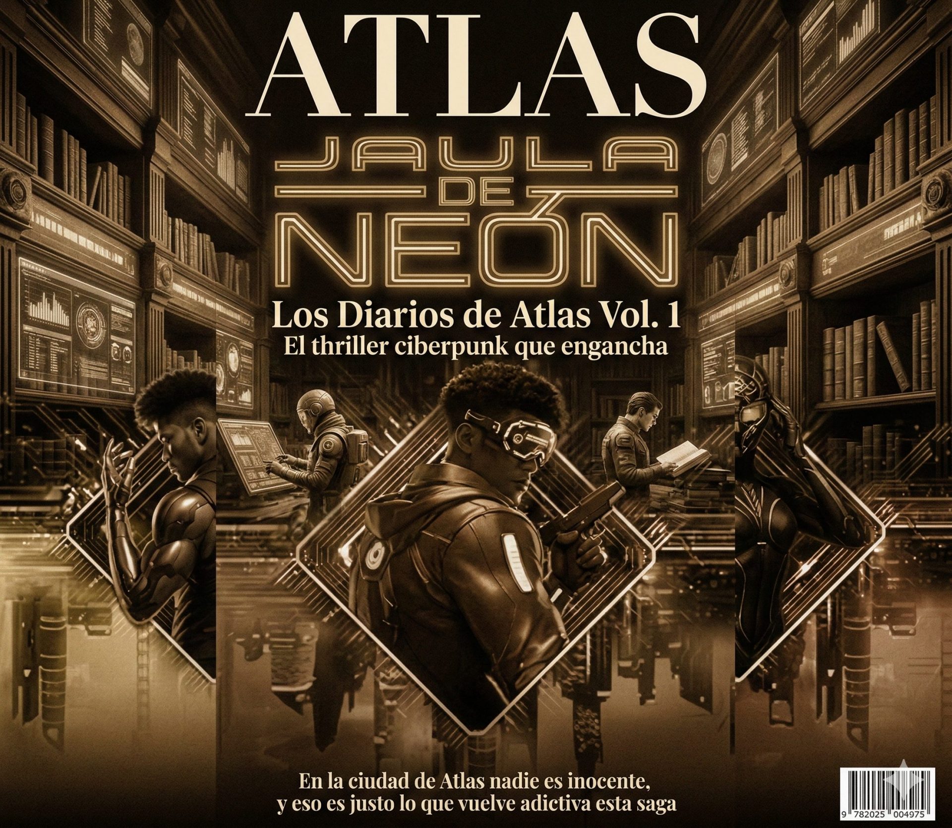 los diarios de atlas: el thriller ciberpunk que engancha 1 Gemini Generated Image c047sgc047sgc047